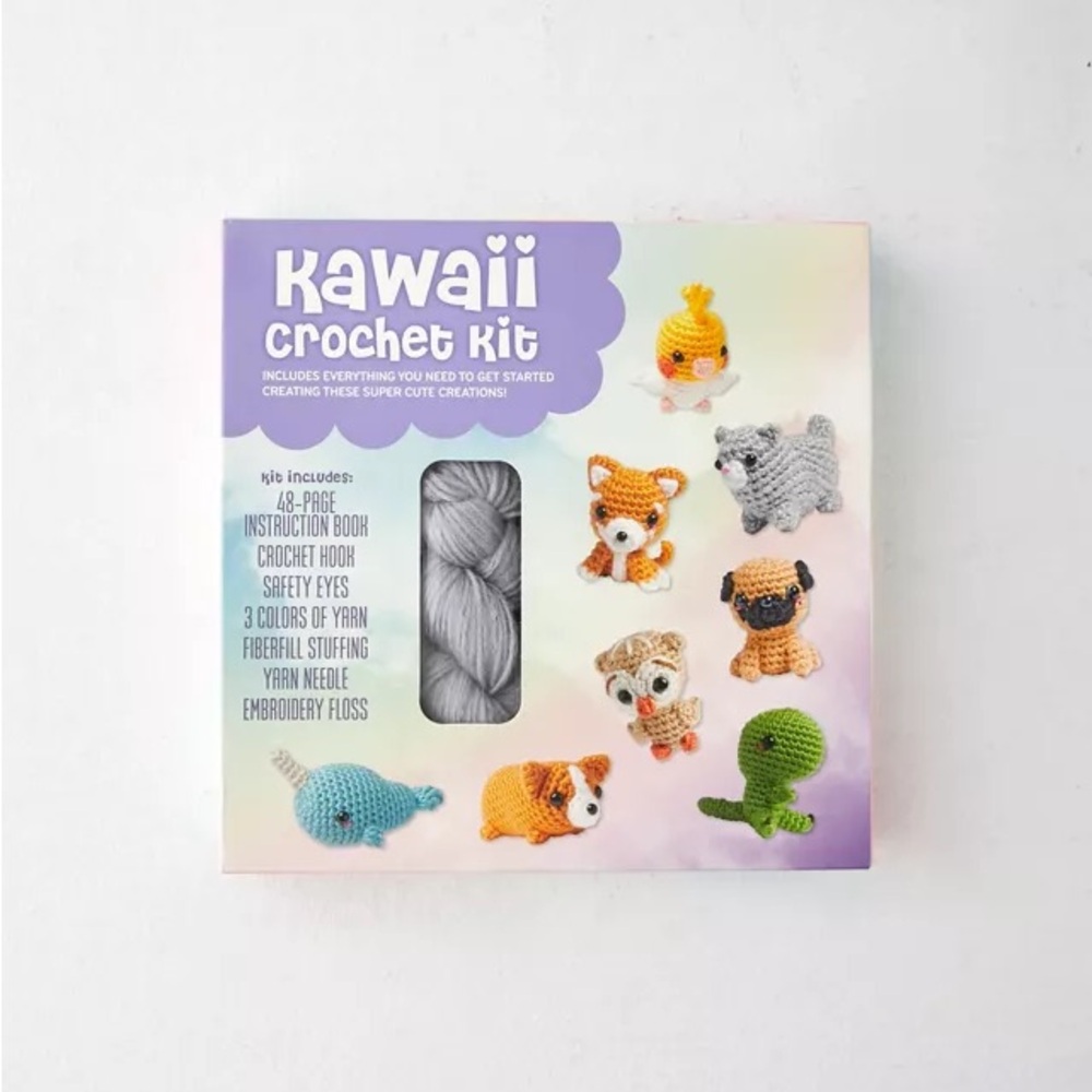 🌸3 for 2🌸 NEW! Kawaii Crochet Kit with Yarn and Tools